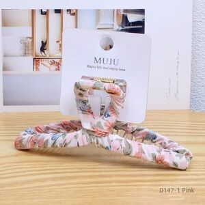 Pink Floral Hair Clip